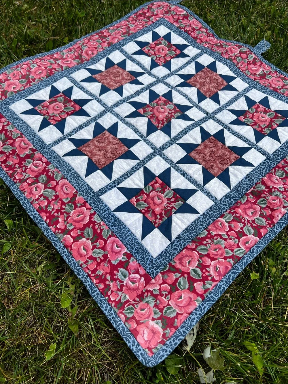 Vintage Handmade Quilted Wall Hanging